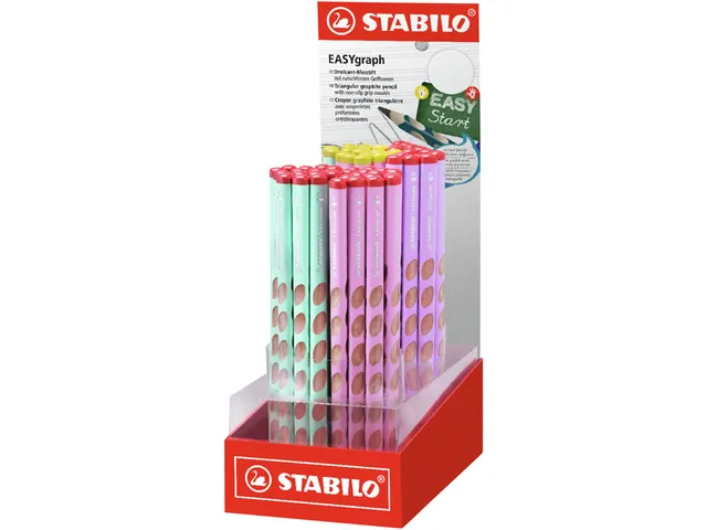 Lápis de Escrever Stabilo HB Pastel Swano com Borracha Avulso - Papel Lápis de Escrever Stabilo HB Pastel Swano com Borracha Avulso - Papel