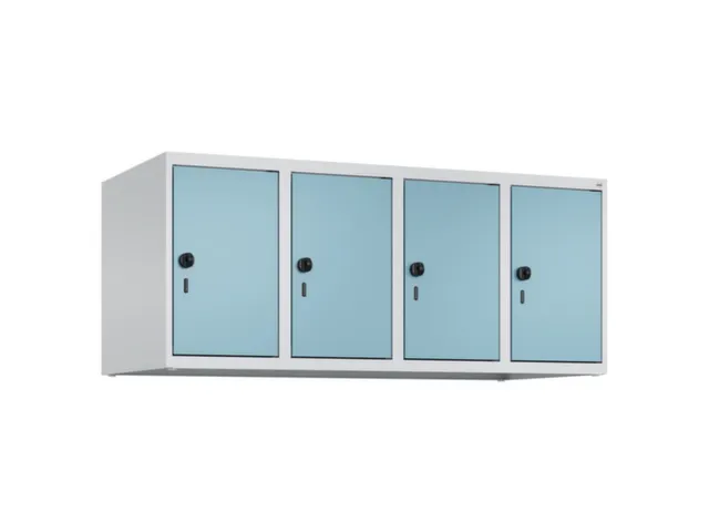 opzetkast,v. locker,4vak.,vak B 300mm,HxBxD 500x1200x500mm