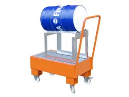 verrijdbare opvangbak,v. 1x60l vat,opvangvol. 61l,HxBxD 1075x500x940mm