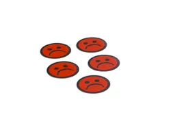 Impressiemagneetfolie Face Rood Ø50mm x 0,85mm