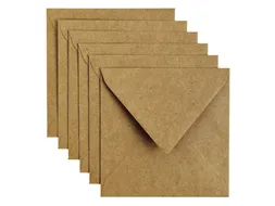 Envelop Papicolor 140x140mm Kraft bruin Gegomd