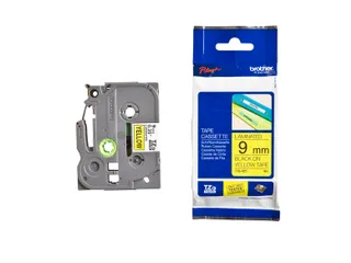 Labeltape Brother P-touch TZe-621 standaard 9mm zwart op geel - 6