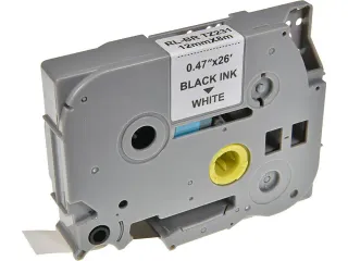 Labeltape P-touch TZE-231S 12mmx4m Zwart op Wit gelamineerd - 1