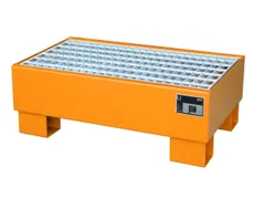 Opvangbak Staalplaat Bxdxh 800x500x290mm 61l Met Rooster Ral 2000