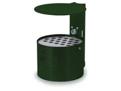Asbak Rond Overkapping 4 liter 135x200mm Binnen/Buiten Groen
