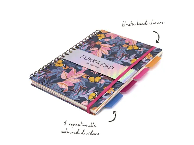 Projectboek Pukka Pad B5 lijn Bloom pak a 3st. ass.
