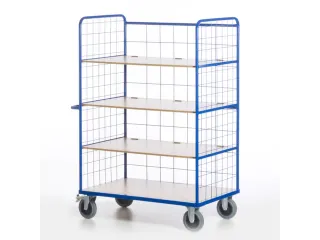 etagewagen,draagverm. 600kg,4etage(s),laadvl. LxB 1200x740mm,houtetage - 3
