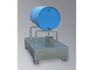 Vatenbok Staal 600x650x350mm Voor 1x200l Vatensteun M. Hoekprofiel - 2