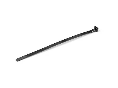 20cm Herbruikbare Kabelbinders zwart nylon 100 stuks