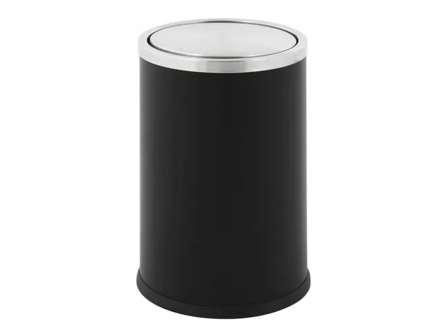 Papierbak Swing 10 Liter Zwart RVS