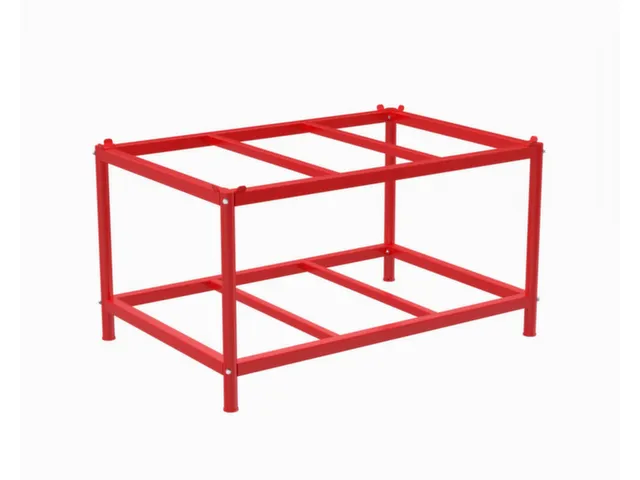 Support de palettes 657x1216x816mm acier rouge