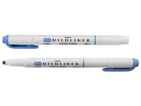MILDLINER markeerstift donkerblauw dubbele punt