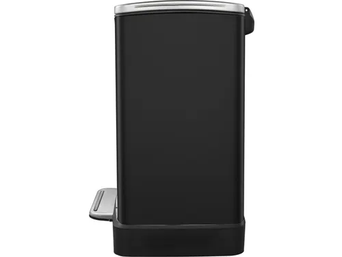 Pedaalemmer E-Cube 20 liter Zwart Mat RVS