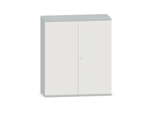 Kantoorkast 1150x1000x430mm Decor Romp Lichtgrijs Decor Front Wit