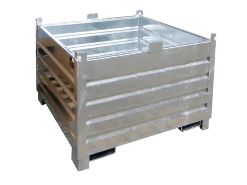 Systeem-Stapelcontainer Verzinkt 850x1200x1200mm 1000kg Inhoud 1m³