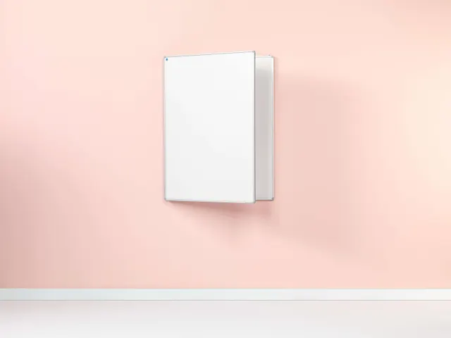 Smit Visual Drievlaksbord 90x120cm Emaille wit RC-10