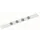 metaalstrip MAULstandard, ft 1 m, incl. 4 magneten