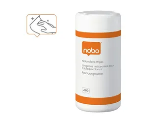 Whiteboardreiniger Nobo pot met 100 stuks - 1