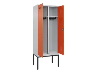 locker voor scheiding van kleding,HxBxD 2120x800x500mm,2vak - 1