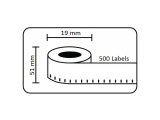 OUTLET Dymo Compatible Label 11355 S0722550 19x51mm - 1