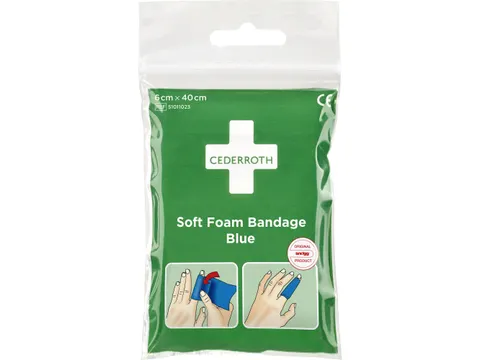 Cederroth 51011023 Soft Foam Bandage Blauw 6 x 40cm 40 stuks