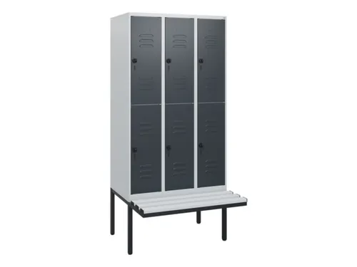 Dubbeldekse dekenkist,HxBxD 1950x900x815mm,3x2vak.,vak B 300mm