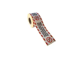 Etiketten Rillprint rol 250 stuks Do not stack 46x125 mm