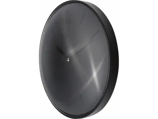 Wandklok NeXtime Glamour Ø40cm metaal zwart streepaanduiding - 4
