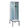 locker met bank,HxBxD 2120x600x815mm,2vak,vak B 300mm,draaigrendel