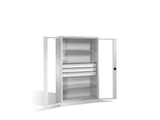 werkplaatskast HxBxD 1950x1200x500mm 3xStalen bodem 3laden slot - 2