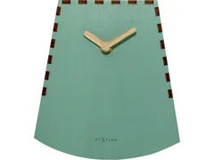 Tafelklok NeXtime Rocky 19.5x18x8.8 cm hout turquoise