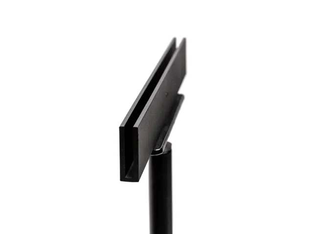Infostandaard Telescopisch Compact vvor bedrukte borden A4 of A5 Zwart