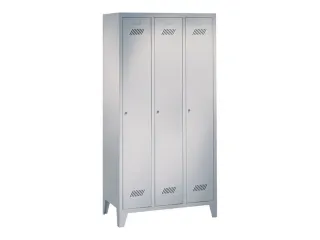 locker,HxBxD 1850x900x500mm,3vak,vak B 300mm,RAL7035,front RAL7035 - 2