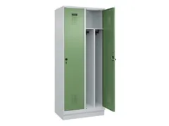 locker voor scheiding van kleding,HxBxD 1950x800x500mm,2vak