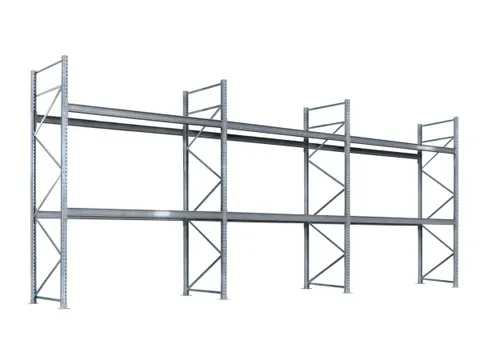 palletstelling,basis+2xaanbouw,HxBxD 4500x8590x1100mm,vakl. 1000kg