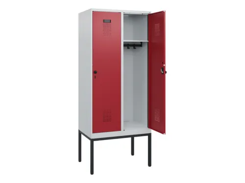 schoollocker,HxBxD 1950x800x500mm,2vak,vak B 400mm,draaigrendel