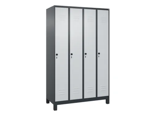 locker voor scheiding van kleding,HxBxD 1950x1200x500mm,4vak