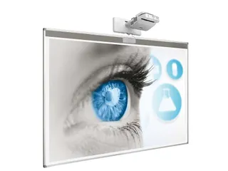 Projectiebord 128x201cm Enkelvlaks 16:10 mat wit finger touch - 1