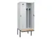 locker met bank,voor scheiding van kleding,HxBxD 2120x800x815mm,2vak