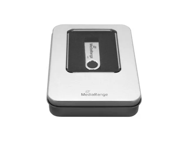 MediaRange Aluminium opbergdoos voor USB sticks, 115 x 85 x 22mm