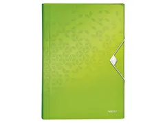 Sorteermap Leitz WOW A4 6 vaks PP groen