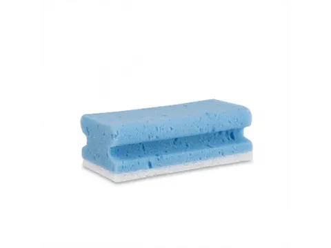 Eponge d'intérieur avec poignée bleu/blanc paquet de 10 pièces