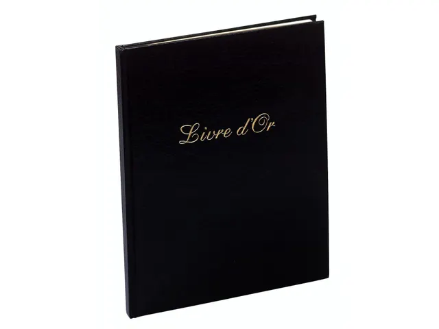 Livre d'or Balacron avec titre 100 pages blanches - 27x22 cm vertical