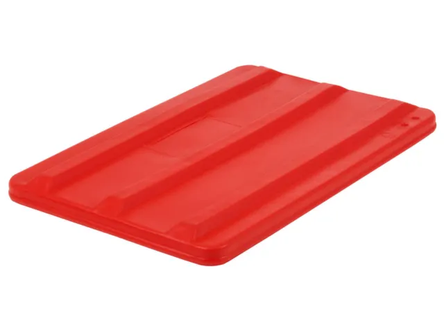 Deksel Voor Verrijdbare Rechthoekige Bak 135 Liter Rood