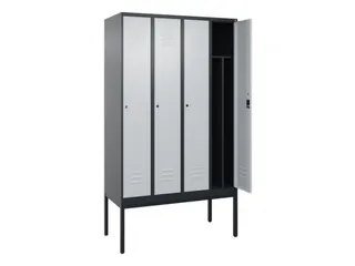 locker voor scheiding van kleding,HxBxD 2120x1200x500mm,4vak - 2