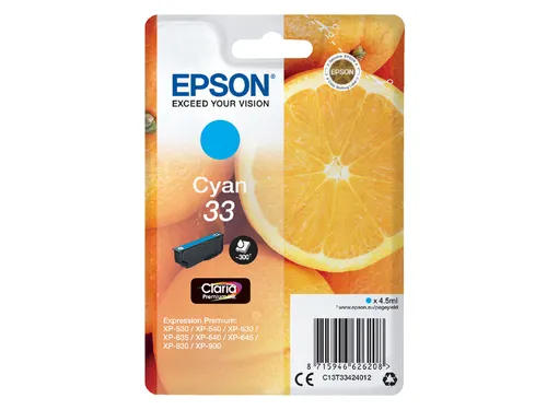 Inktcartridge Epson 33 T3341 Blauw C13T33424012