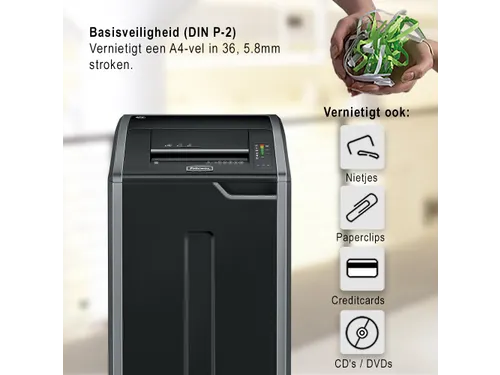 Papiervernietiger Fellowes 425i P-2 Stroken