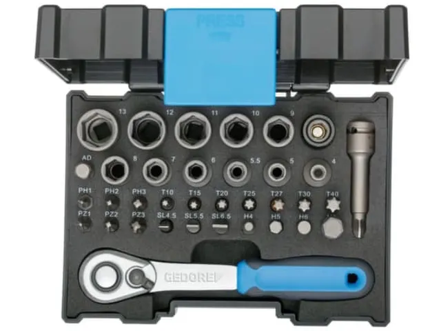 GEDORE 666-U-20 Bit dopsleuteldoos met ratel 1/4 inch 35-delig