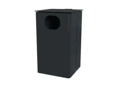 afvalbak,HxBxD 537x325x388mm,afvalbak inhoud 35l,romp staal RAL7016