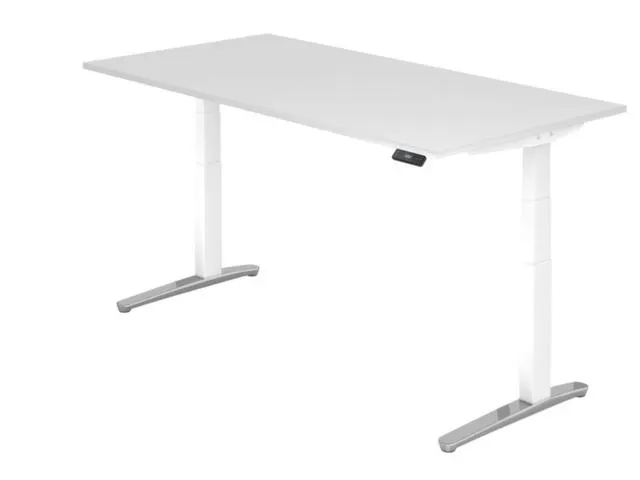 bureau assis-debout à régl. de haut. élec. HxlxP 650-1290x2000x1000